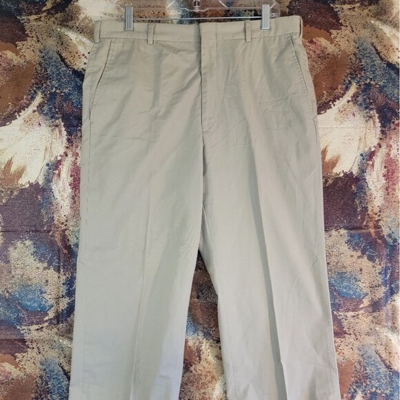 Brooks Brothers Pants Mens Chino Khakis 36 Short  Straight Leg   Tan - Picture 2 of 11